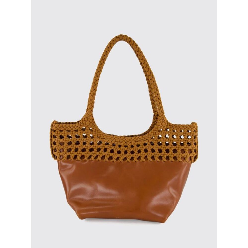 Hereu Women Elma Hereu Crochet Leather And Organic Cotton Tote Bag